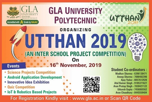 Utthan 2019 (An Inter School Project Competition)  