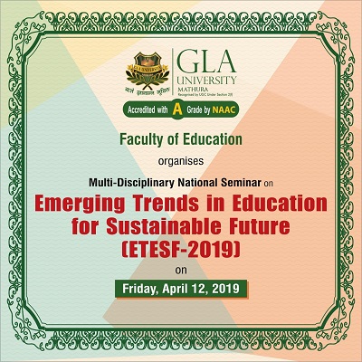Multi-Disciplinary National Seminar on Emerging Trends in Education Sustainable Future 
